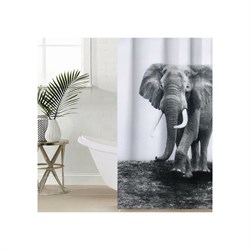 Шторка для ванной Доляна Слон - фото 16683704