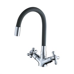 Полимерный смеситель для кухни OneLife P03-007cr - фото 16684797