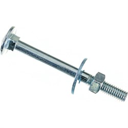 Оцинкованный болт СТРОЙМЕТИЗ М8х80 DIN603 2 шт. - фото 16685507