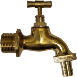 Латунный кран для садовой колонки GLQ GLQ TAP 3/4 без гайки и прокладки - фото 16689906