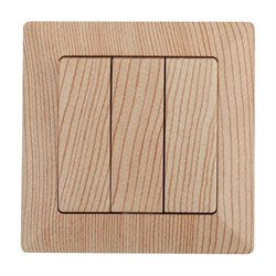 Тройной выключатель INTRO Solo - фото 16690450