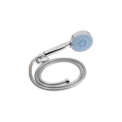 Набор для душа ZEIN шланг 150 см, держатель, лейка 5 режимов, хром - фото 16697674