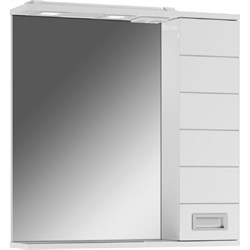 Правый шкаф-зеркало Домино Cube 65 - фото 16698499