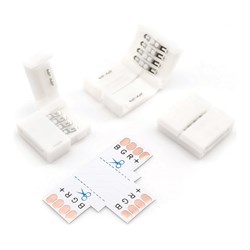 Комплект коннекторов для одноцветной светодиодной ленты Apeyron 09-09 - фото 16699583