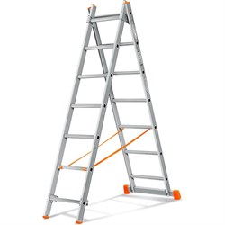 Двухсекционная лестница Эйфель Гранит 2х7 - фото 16701132