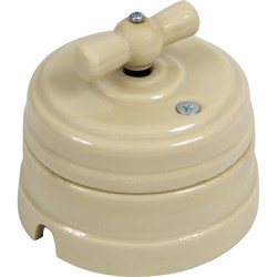 Фарфоровый поворотный выключатель Мезонинъ GE70401-02 - фото 16702006