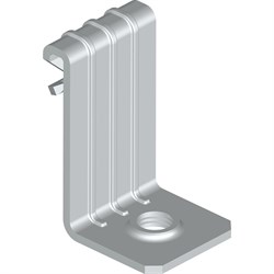 Вертикальный балочный зажим УМС 1-5 мм с отгибом и резьбой М8 - фото 16706002