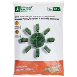 Семена газона для Южного Урала, Среднего и Нижнего Поволжья Зеленый квадрат 4607160332024 - фото 16711114