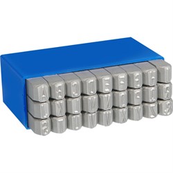 Набор латинских буквенных клейм MASUS 10654 - фото 16719916