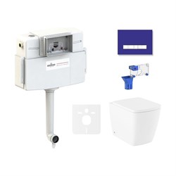 Приставной унитаз Lavinia Boho Aveo Rimless - фото 16720123