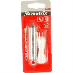 Цилиндрический отвес MATRIX 84836 - фото 16721203