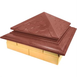 Колпак на столб забора ООО ТК "ТИТАН" Тетто Элит Чешуя - фото 16721413