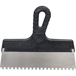 Зубчатый нержавеющий шпатель ЧЕГЛОК 13-03-256 - фото 16727195