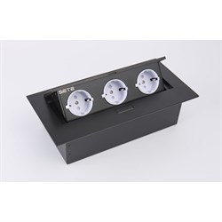 Выдвижной встраиваемый блок розеток SETE SBT-03-20 - фото 16728109