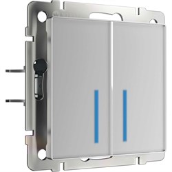 Сенсорный двухклавишный выключатель WERKEL W4520006 - фото 16729588