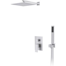 Душевая система для душа D&K DK Bayern.Liszt встраиваемый матовый белый - фото 16743881