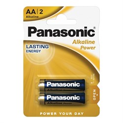 Батарейка Panasonic Alkaline LR6 AA 1.5В бл/2 щелочная - фото 16745600