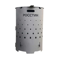 Печь-утилизатор для сжигания листвы РОССТИН Бочка - фото 16745887