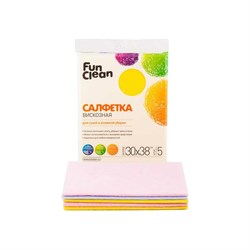Сухая салфетка для сухой и влажной уборки FUN CLEAN 6806 - фото 16746854