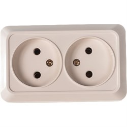 Двойная розетка INTRO Quadro - фото 16752318