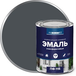 Эмаль Proremontt ПФ-115 Антрацит RAL 7016 0,9 кг 9591477 - фото 16759877