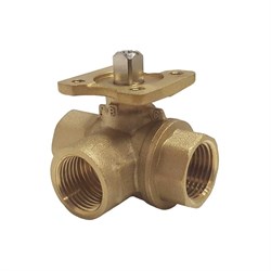 Трехходовой латунный шаровой кран TECHNO 3015A - фото 16773960