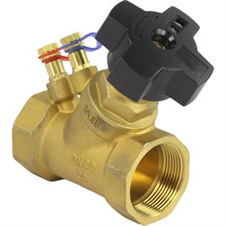 Латунный муфтовый балансировочный клапан DN.ru КБЛР-040-16 - фото 16774633