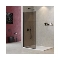 Универсальная душевая перегородка Cezares LIBERTA-L-1-TB-110-BR-NERO - фото 16779291