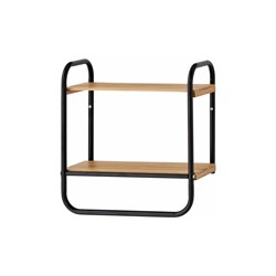 Полка подвесная в ванную комнату с планкой для полотенца UNISTOR OSAKA - фото 16782076