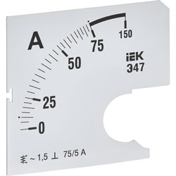 Сменная шкала к амперметру IEK э47 - фото 16782309