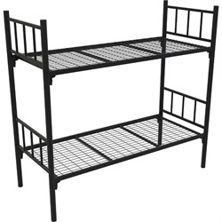 Металлическая двухъярусная кровать РегЛайн 1900x800 мм, 2 усиления, сетка 100x50 мм - фото 16784886