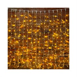 Гирлянда Neon-Night ДОЖДЬ занавес 2х3м, белый ПВХ, 760LED тепло-белые - фото 16786362