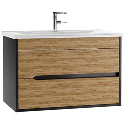 Подвесная тумба под умывальник Elena 80 Домино Karat - фото 16791819