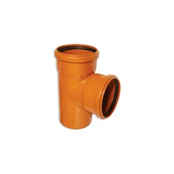 Канализационный тройник АТЛАС ПЛАСТ SPNCT90110110 - фото 16794731