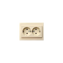 Двойная розетка LIREGUS Эпсилон IKL 16-005/405 E/S - фото 16795809