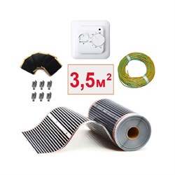 Пленочный электрический теплый пол ТеплоСофт 3,5м.кв. - фото 16797508