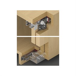 Двойная направляющая шина Hafele Slido F-Line16 80B - фото 16798818