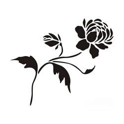 Виниловый трафарет STMDECOR Георгин - фото 16801651