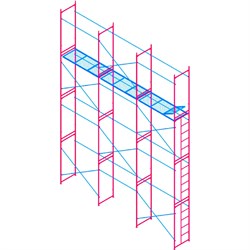 Комплект рамных лесов МЕГА 782 - фото 16801825