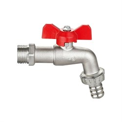 Латунный резьбовой шаровой кран для шланга DOUBLE-LIN LL2005 (1/2") - фото 16805572