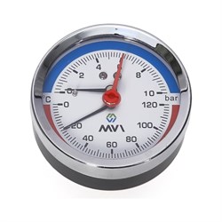Аксиальный термоманометр MVI ATM.80.12006.04 - фото 16810338