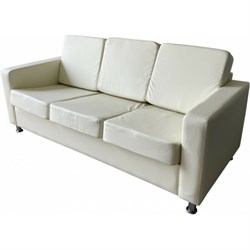 Трехместный диван Мягкий Офис кремовый - фото 16818701