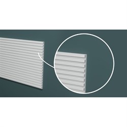 Ударопрочная влагостойкая стеновая панель под покраску Decor-Dizayn Грани - фото 16819051