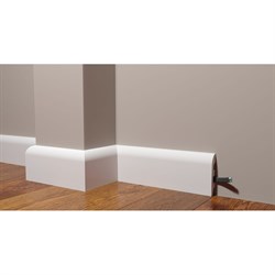 Ударопрочный влагостойкий напольный плинтус под покраску Decor-Dizayn DD41 - фото 16819313