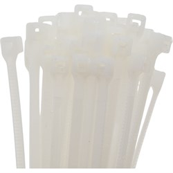 Стяжка кабельная ЖЕСТЬ нейлон, белая, 3x150 мм, 100 шт., пакет УТ-00011482 - фото 16819834