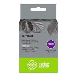 Ленточный картридж для brother 1010/1280/1280vp/2700vp CACTUS tze-611 - фото 16820135