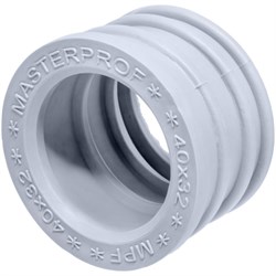 Уплотнительная, переходная сантехническая манжета для канализации MPF 40x32, серая - фото 16820418