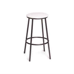 Барный стул Woodville Drezegomad белый, темный мусс - фото 16822142