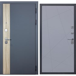 Дверь Diva 76 2050x960 Правая Дуб Серая - Д11 Силк Маус - фото 16823028