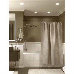Занавеска для ванной комнаты MY SPACE CAPITAL beige 180x180 Polyester - фото 16825344